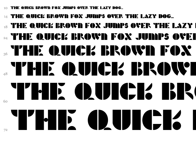 HFF Hunts Deco font waterfall